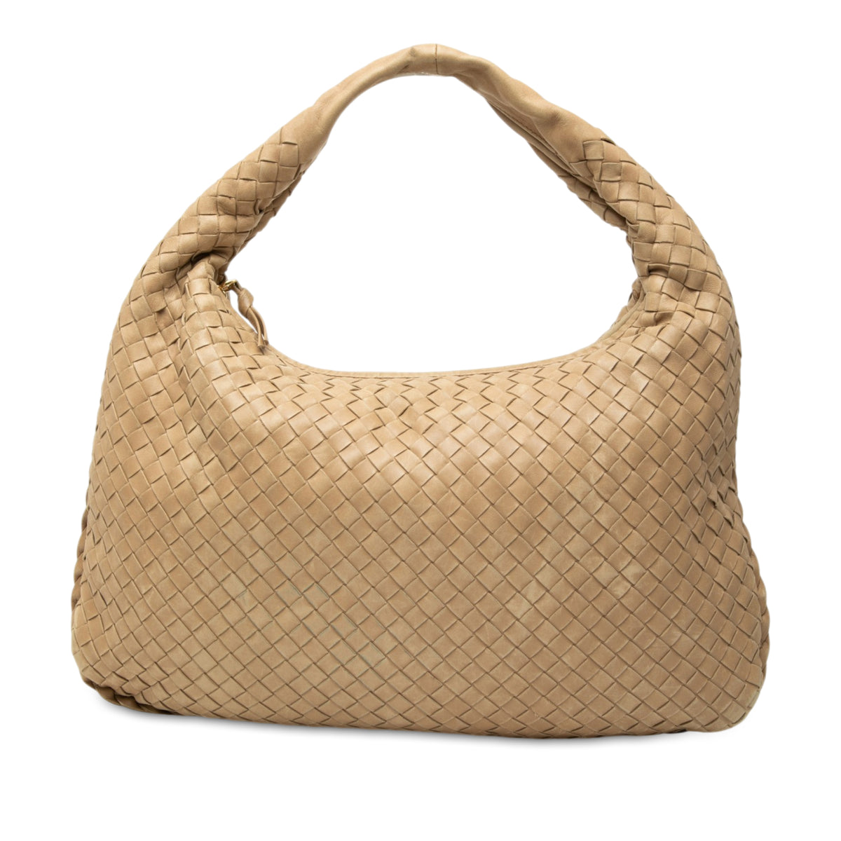 Bottega Veneta Small Nappa Intrecciato Veneta Hobo Beige