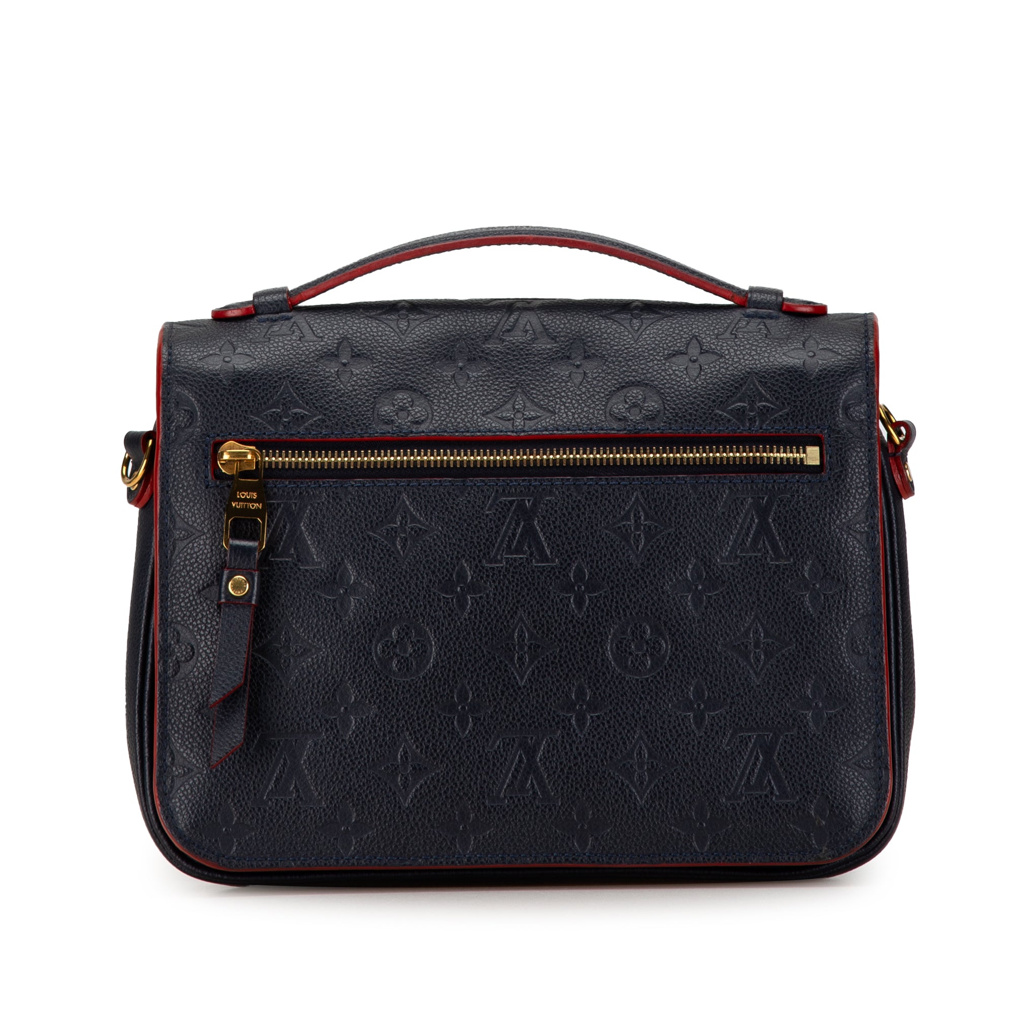 LV Monogram Empreinte Pochette Metis In Navy