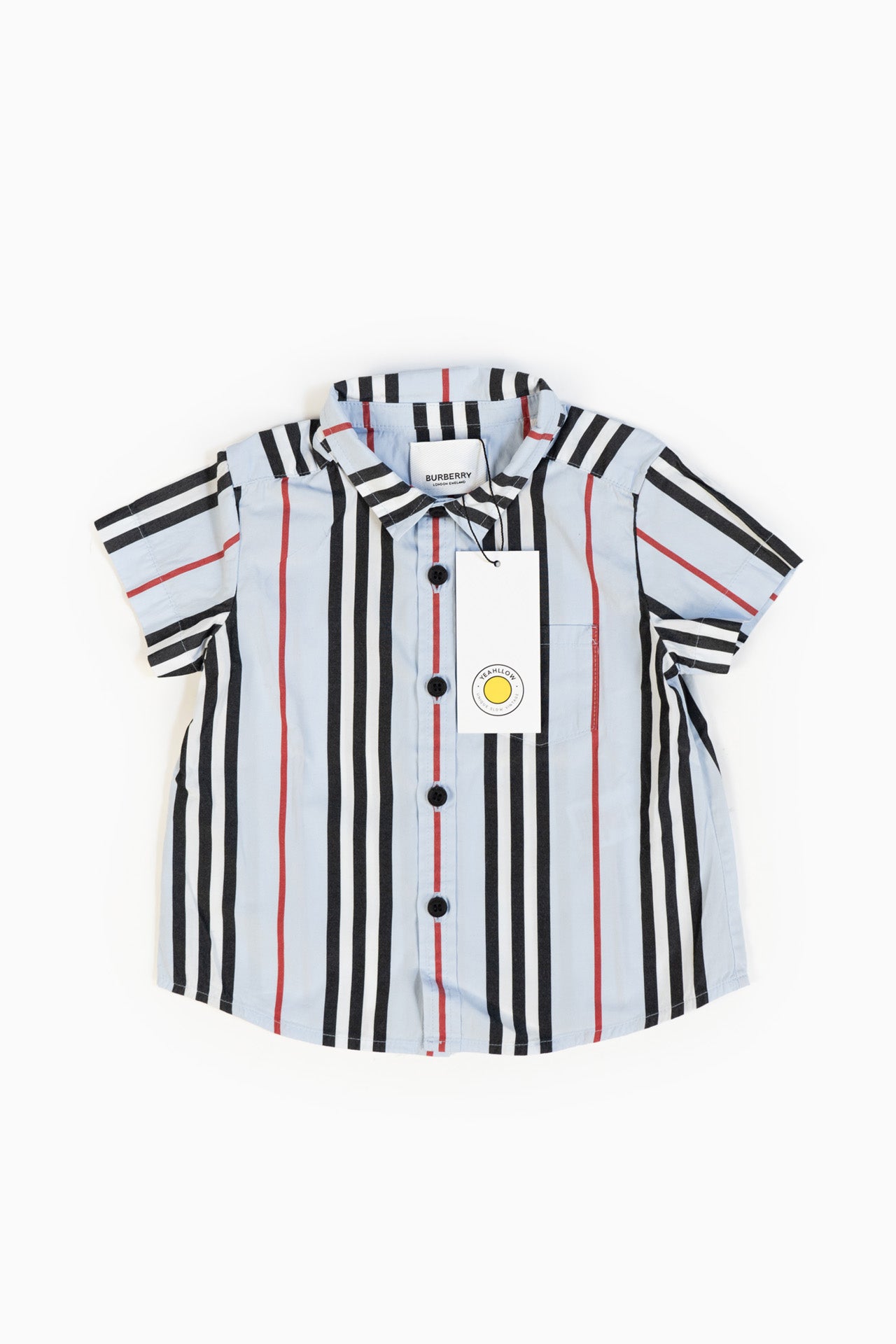 Burberry Baby Shirt In Blue