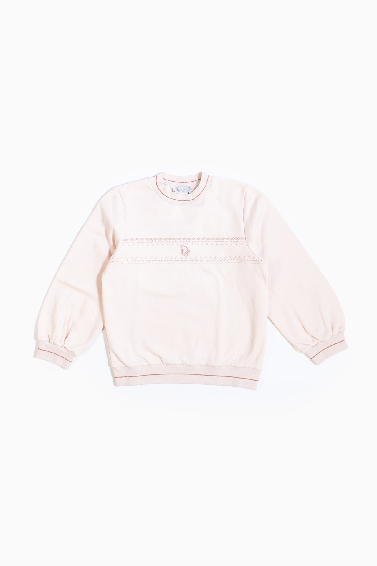 Christian Dior Embroidered Sweatshirt In Pink