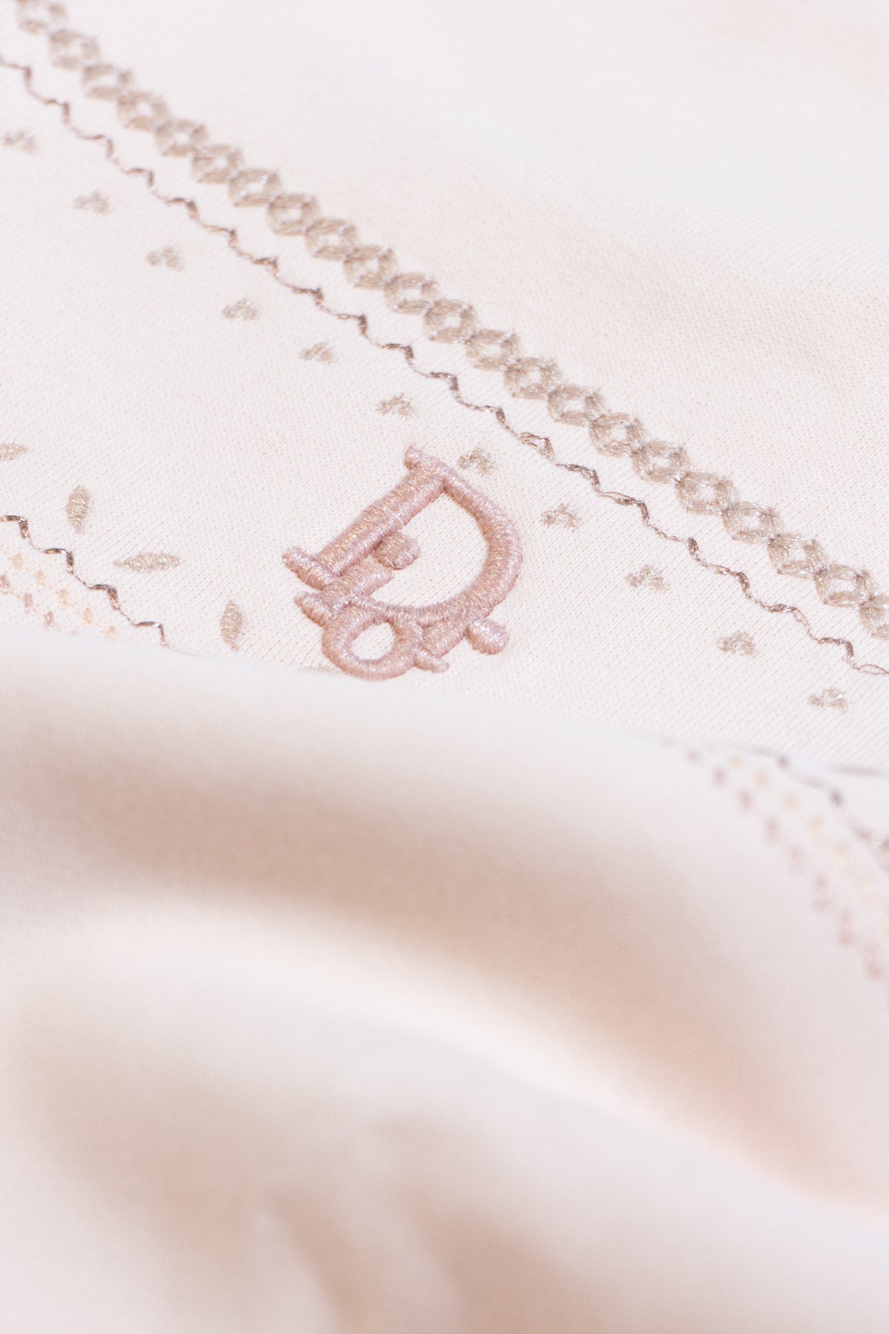 Christian Dior Embroidered Sweatshirt In Pink