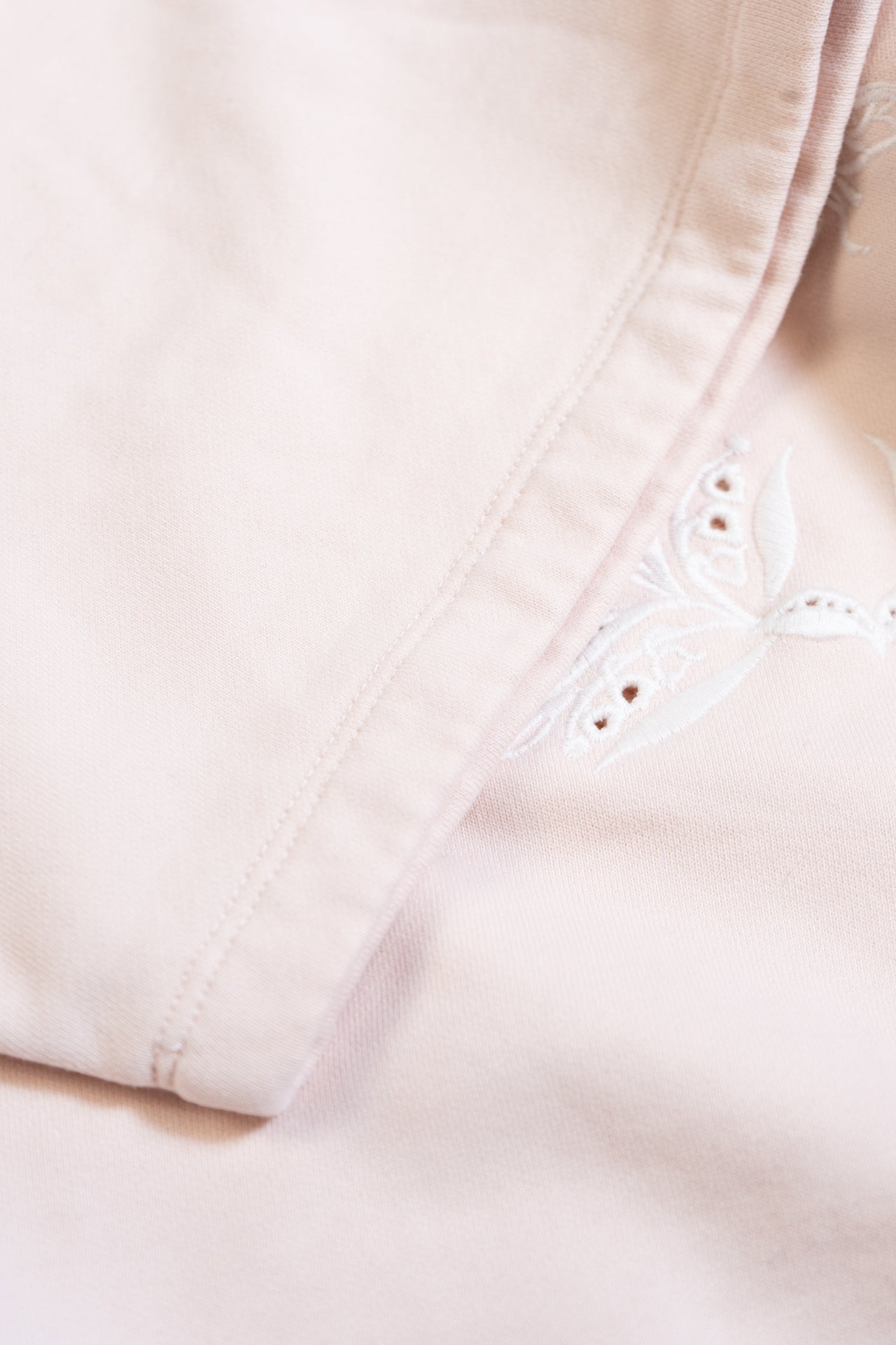 Christian Dior Embroidered Short Sleeve Hoodie In Pink