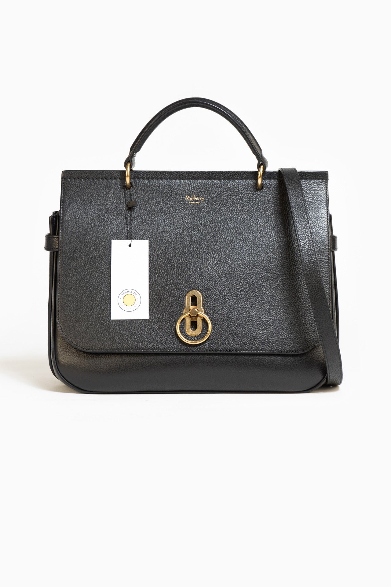 Mulberry Amberly Leather Bag In Black