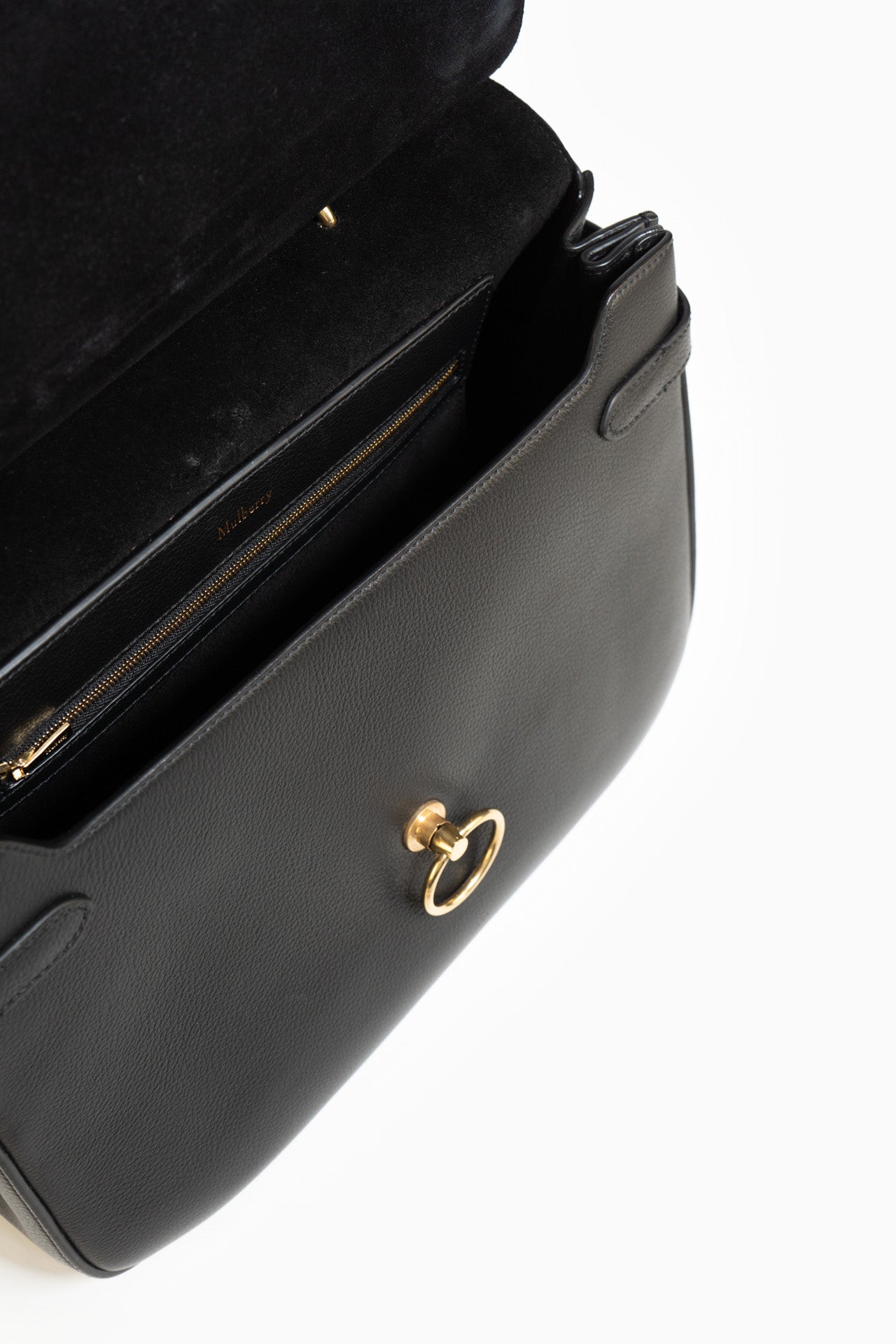 Mulberry Amberly Leather Bag In Black