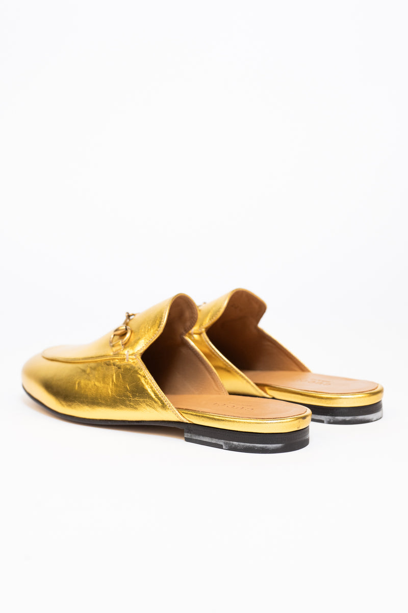 Gucci Horsebit Gold Loafers-Size 38,5