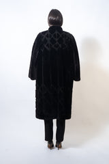 Christian Dior Vintage Fur Coat In Black