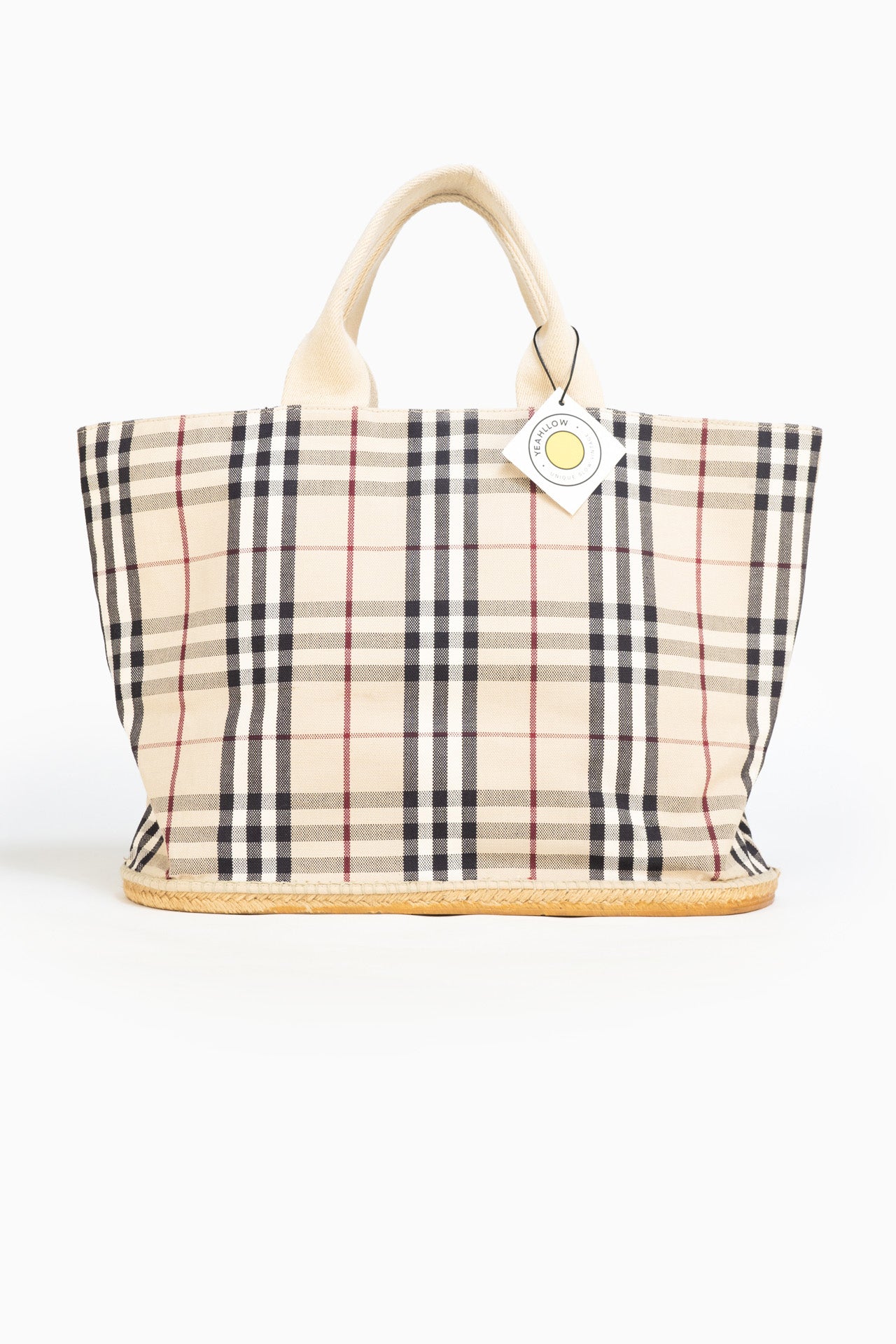 Bolsa Tote de Pano com Monograma Burberry