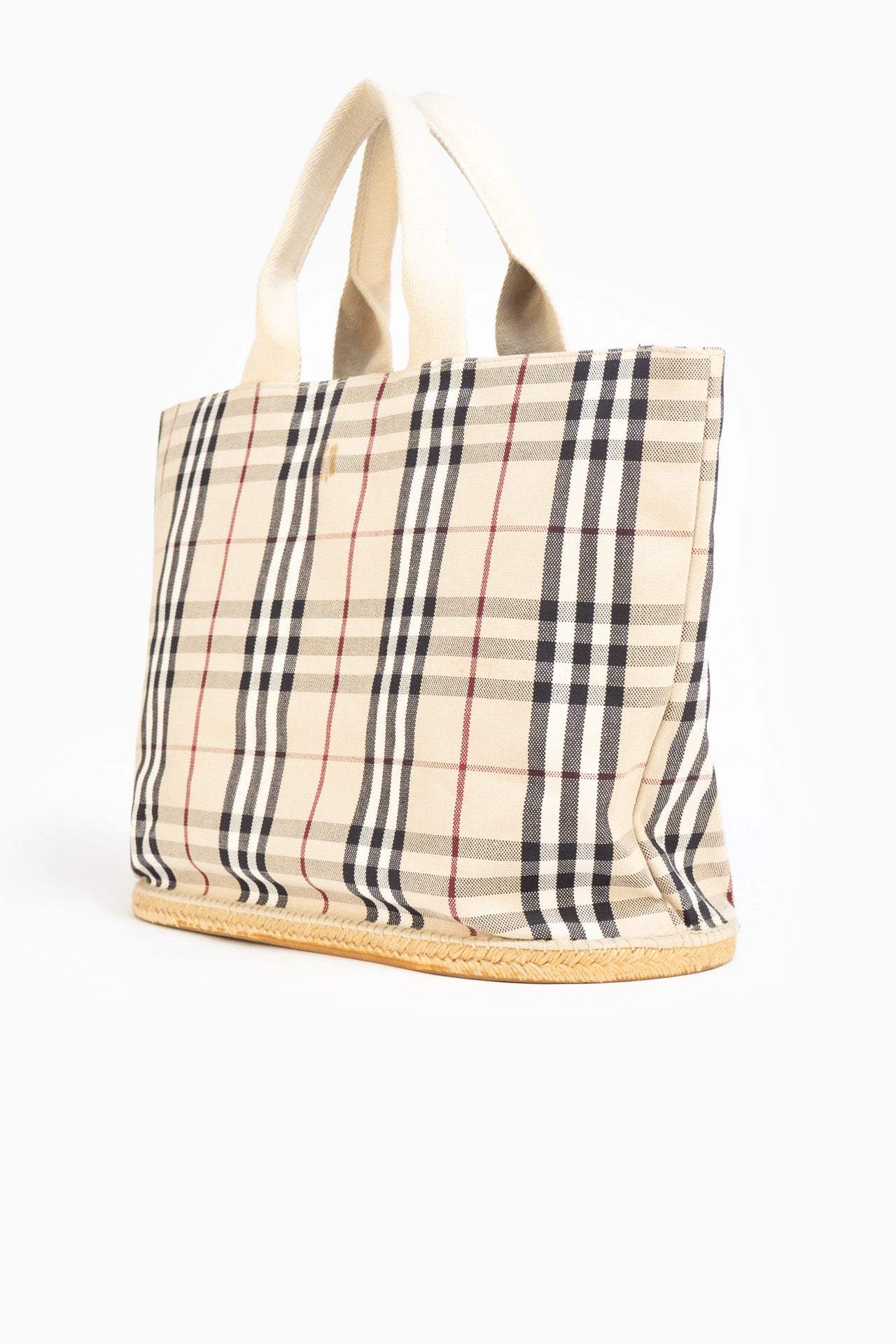 Bolsa Tote de Pano com Monograma Burberry