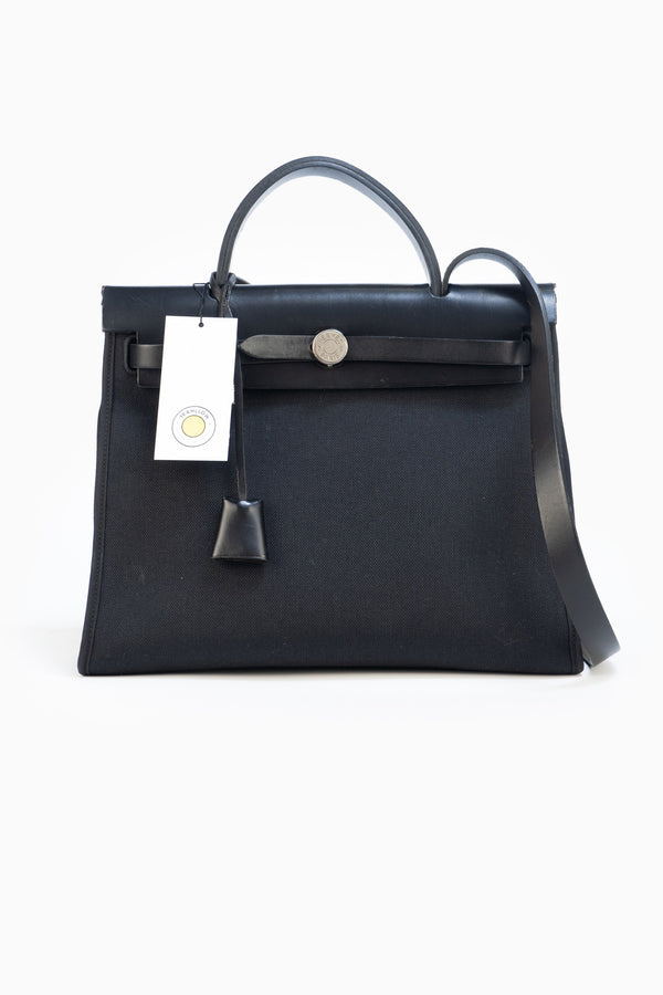 Hermès Herbag PM Shoulder Bag in Black