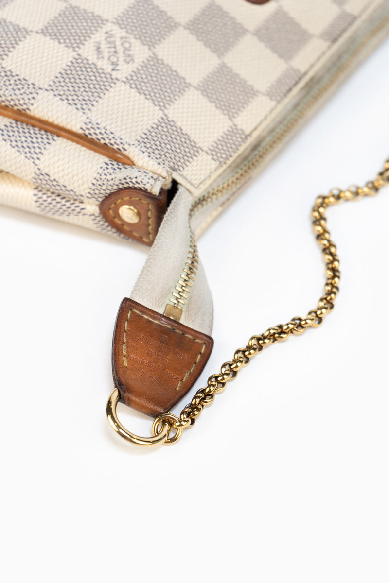 Louis Vuitton Damier Azur Two-Way Pochette Eva Bag
