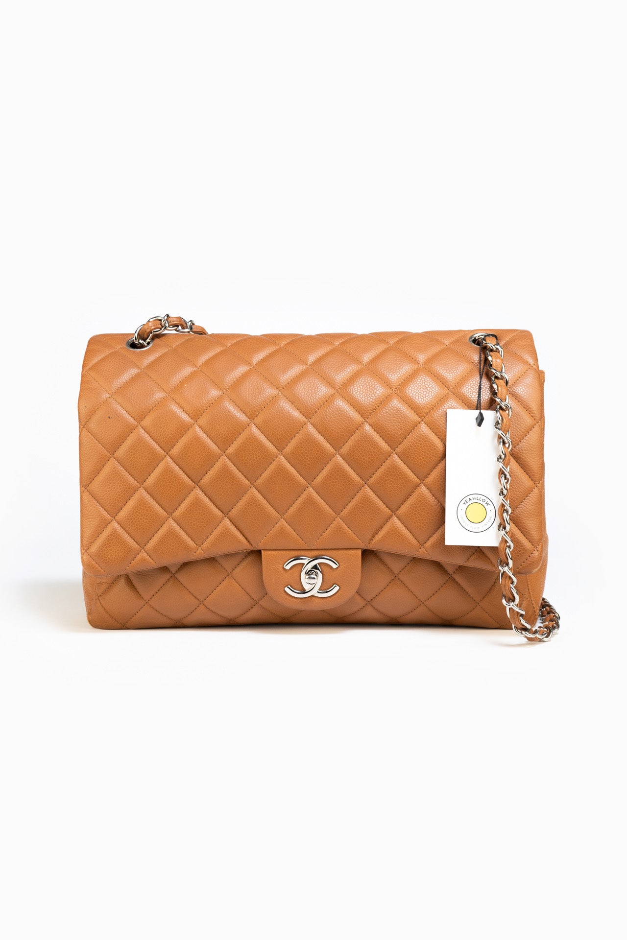 Chanel Jumbo Double Flap Shoulder Bag In Camel