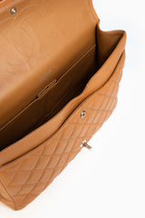 Chanel Jumbo Double Flap Shoulder Bag In Camel
