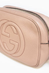 Gucci Soho Small Leather Disco Bag In Beige