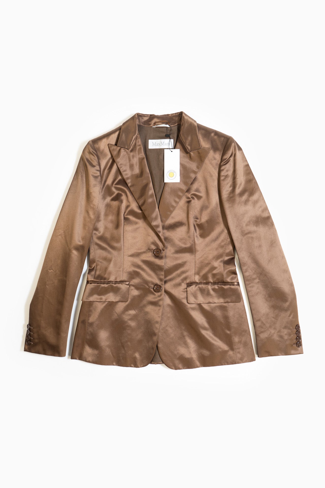 MaxMara Silk Suit in Brown