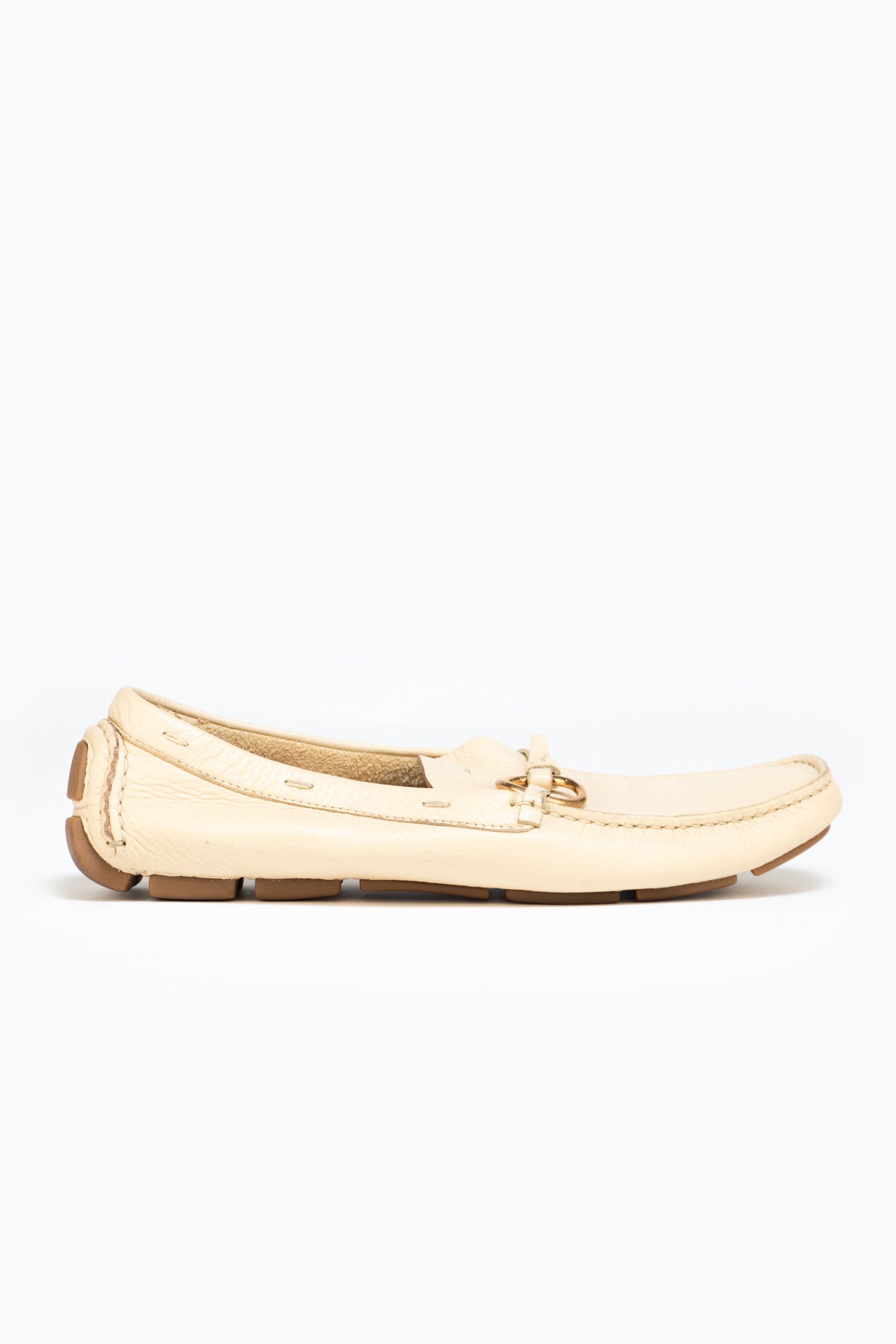 Prada Loafers In Beige - Size 39