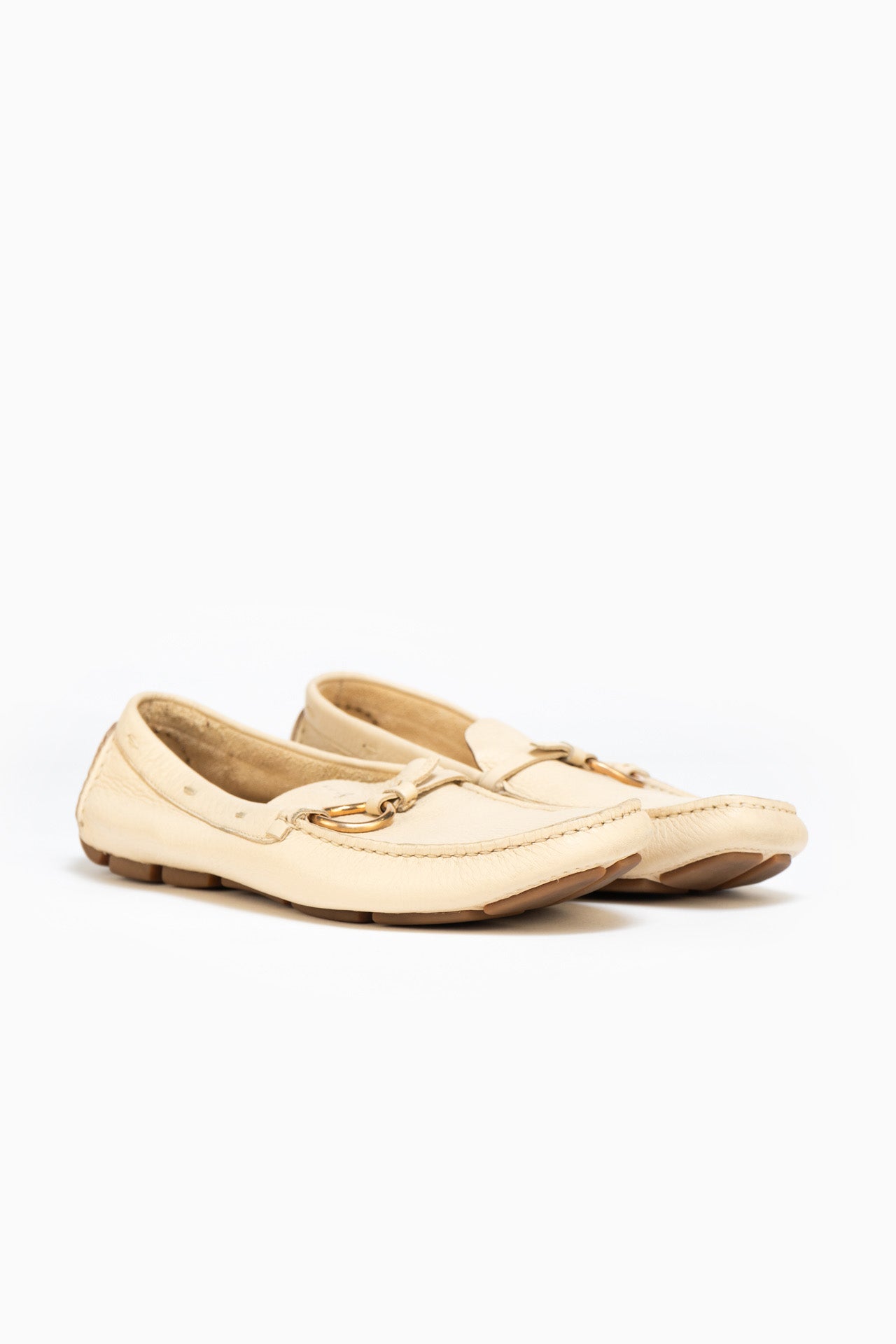 Prada Loafers In Beige - Size 39