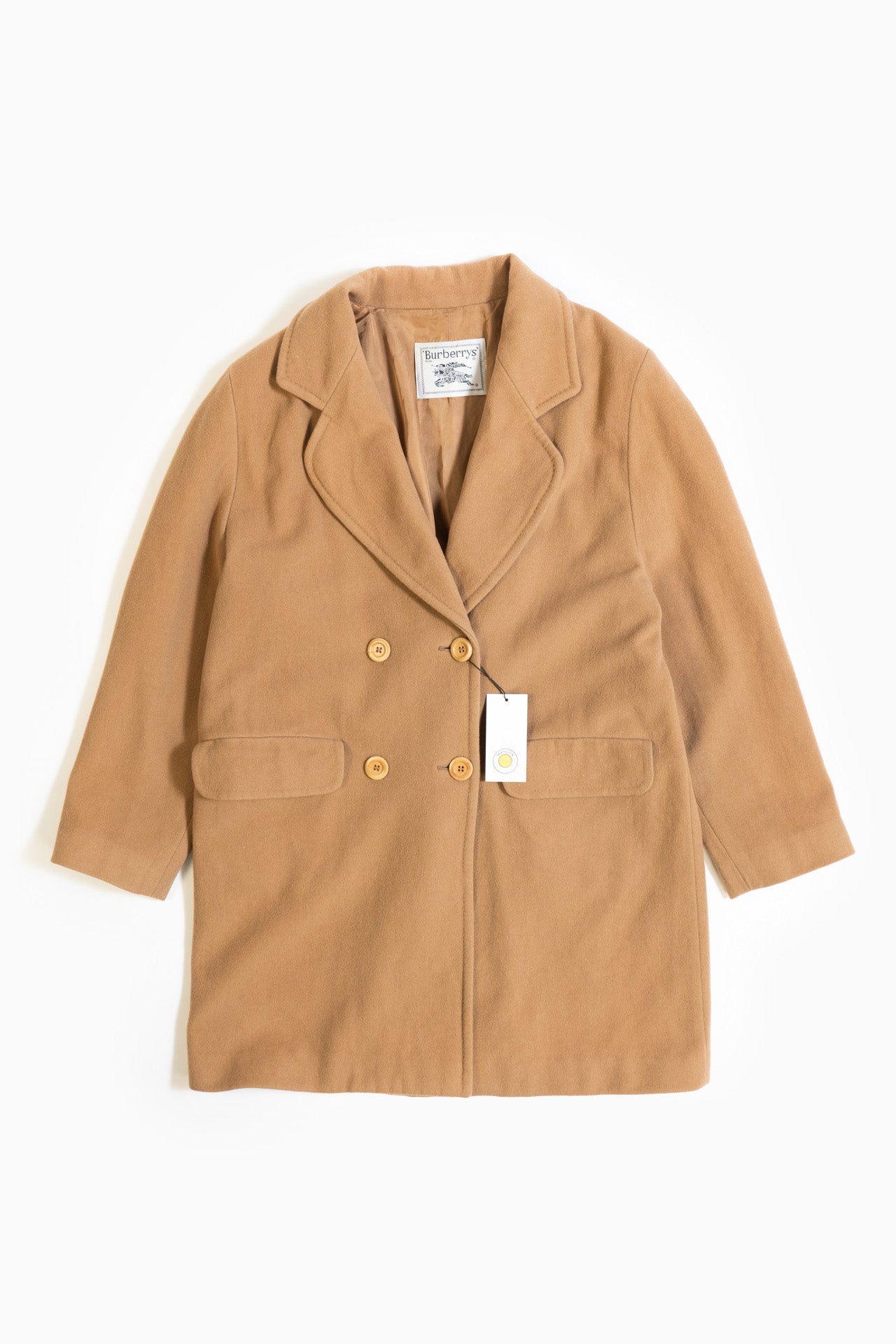 Burberry Cashmere Coat In Camel