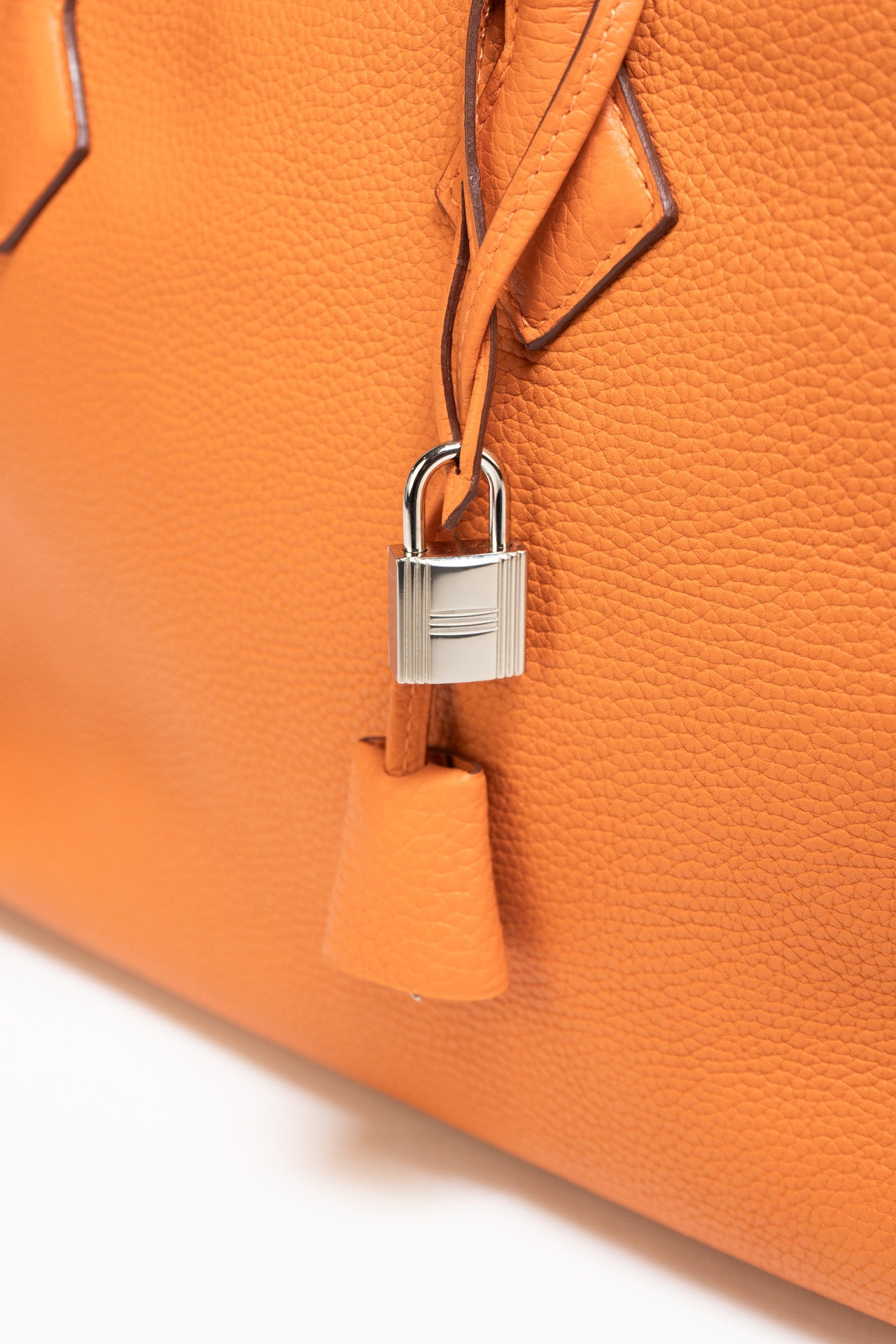 Hermès Clemence Victoria II 35 Bag In Orange