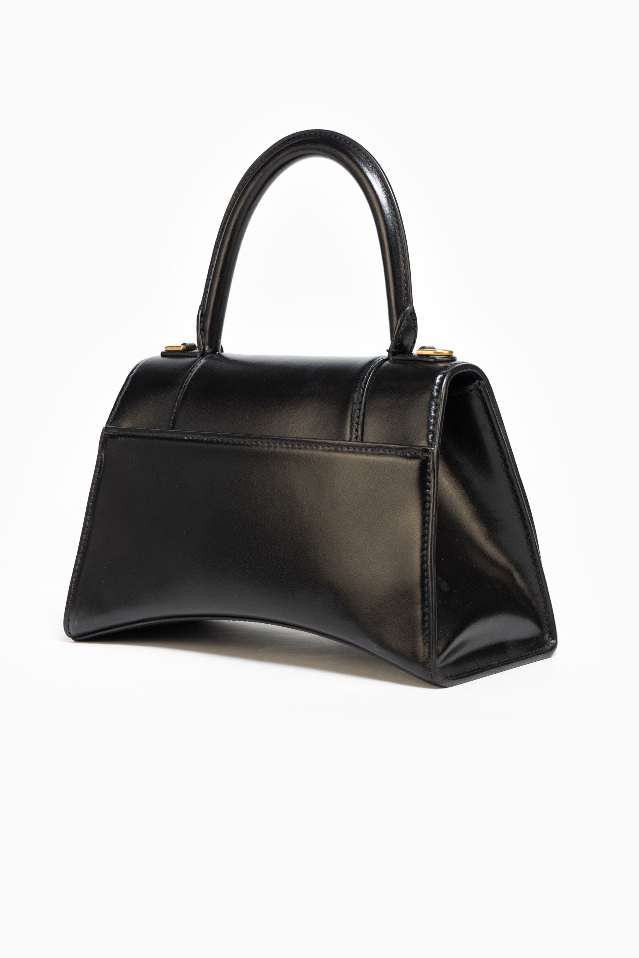 Balenciaga Hourglass Handbag In Black