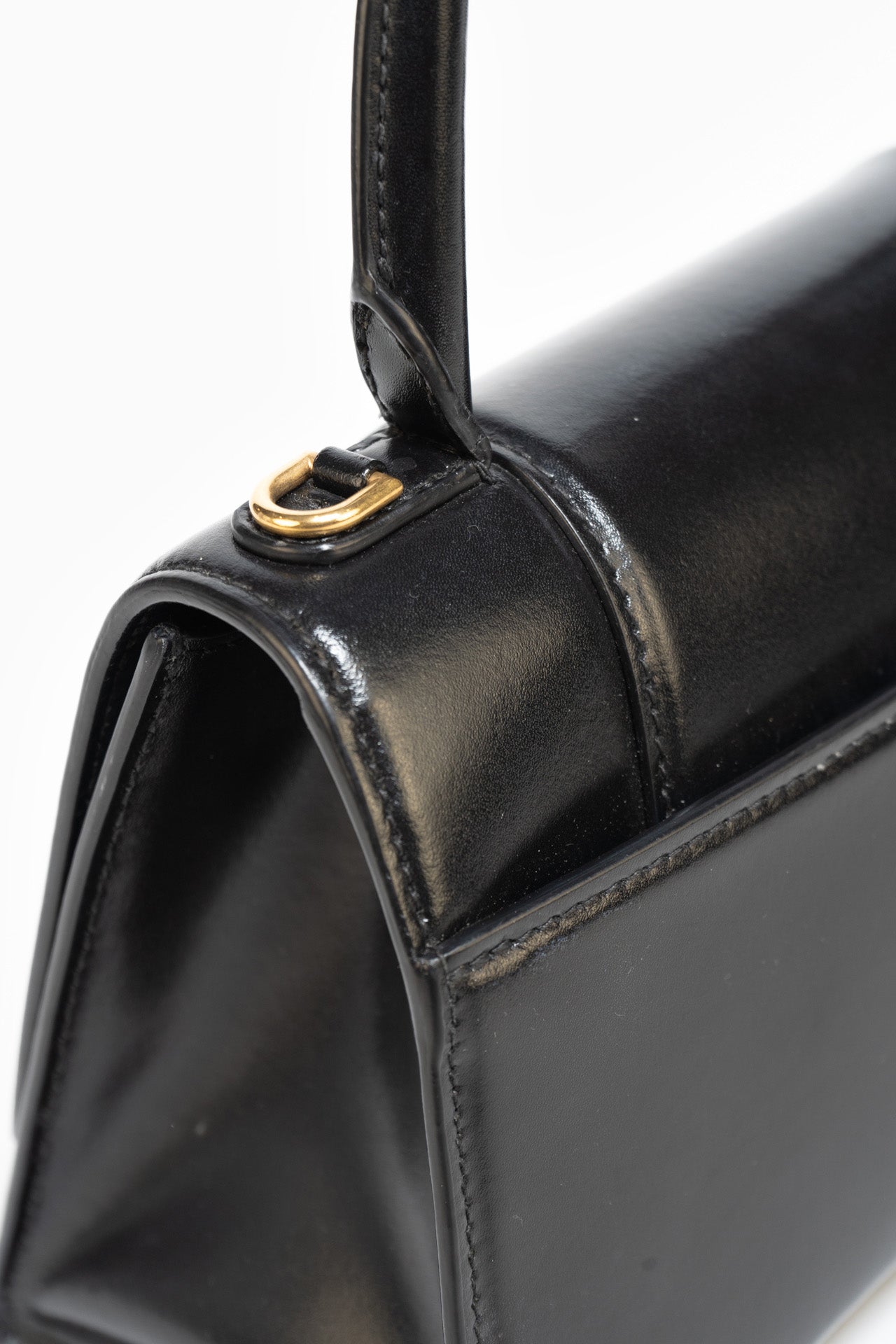 Balenciaga Hourglass Handbag In Black