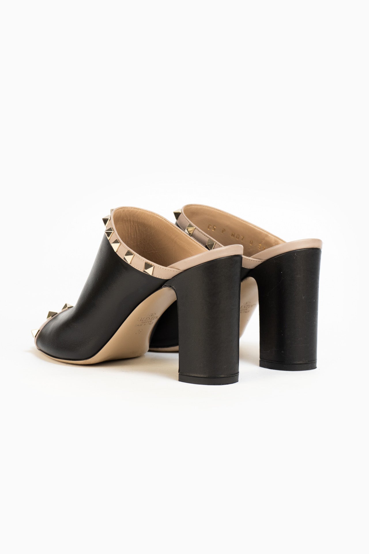 Sandales en cuir noir Valentino - Taille 39