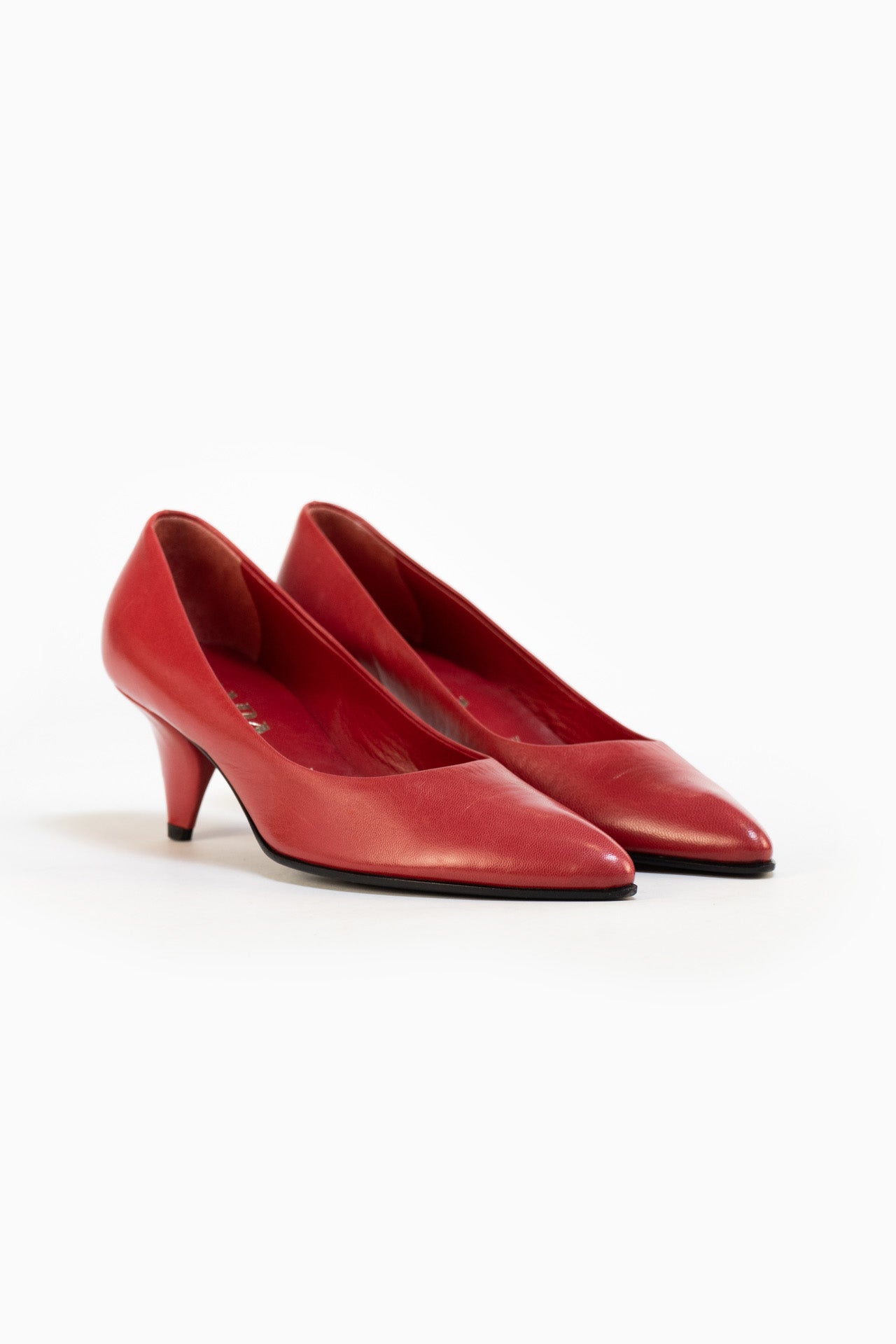 Prada Heels In Red - Size 35.5