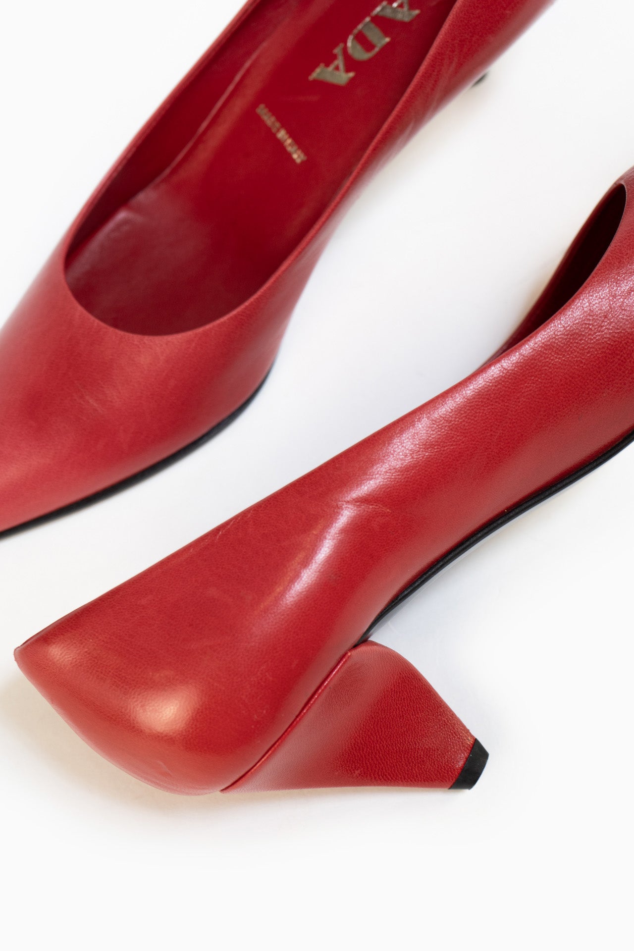 Prada Heels In Red - Size 35.5