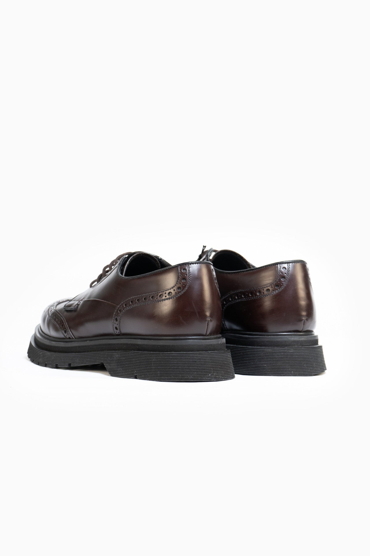 Prada Brogues Chaussures En Marron - Taille 43