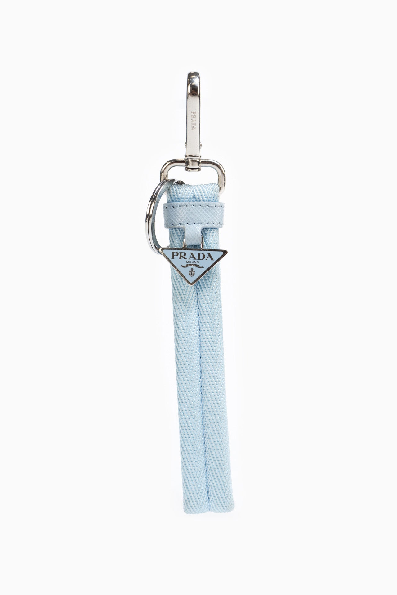 Prada Keychain In Blue