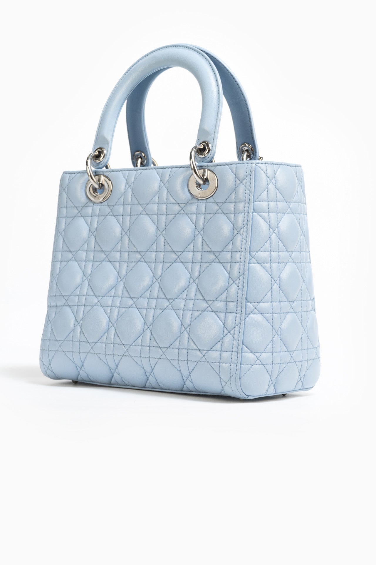 Dior Medium Lady Dior Bag in Baby Blue