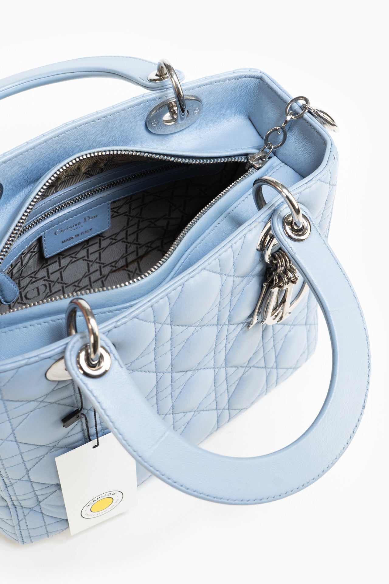 Dior Medium Lady Dior Bag in Baby Blue