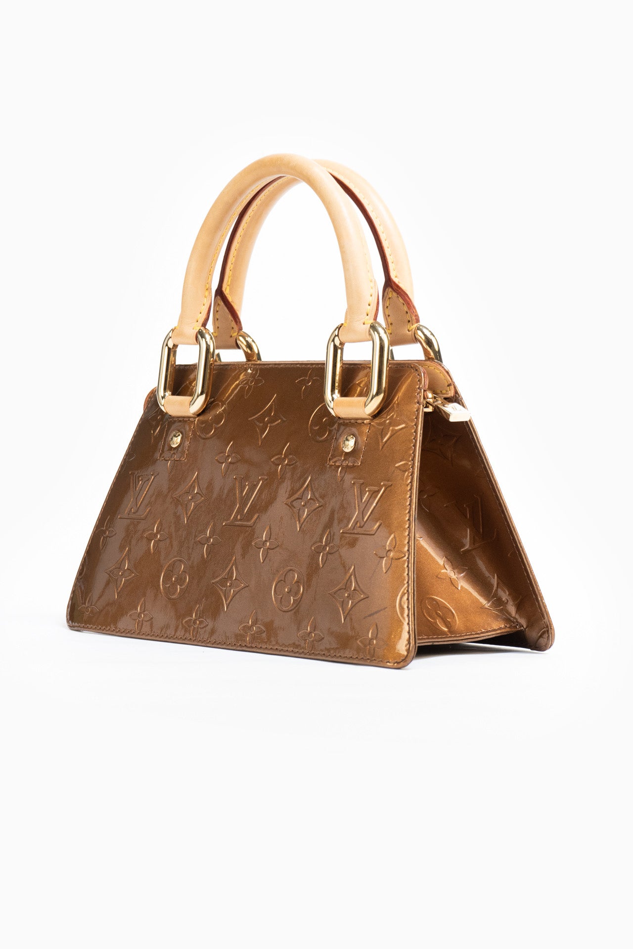 Louis Vuitton Monogram Vernis Forsyth PM Bag In Bronze