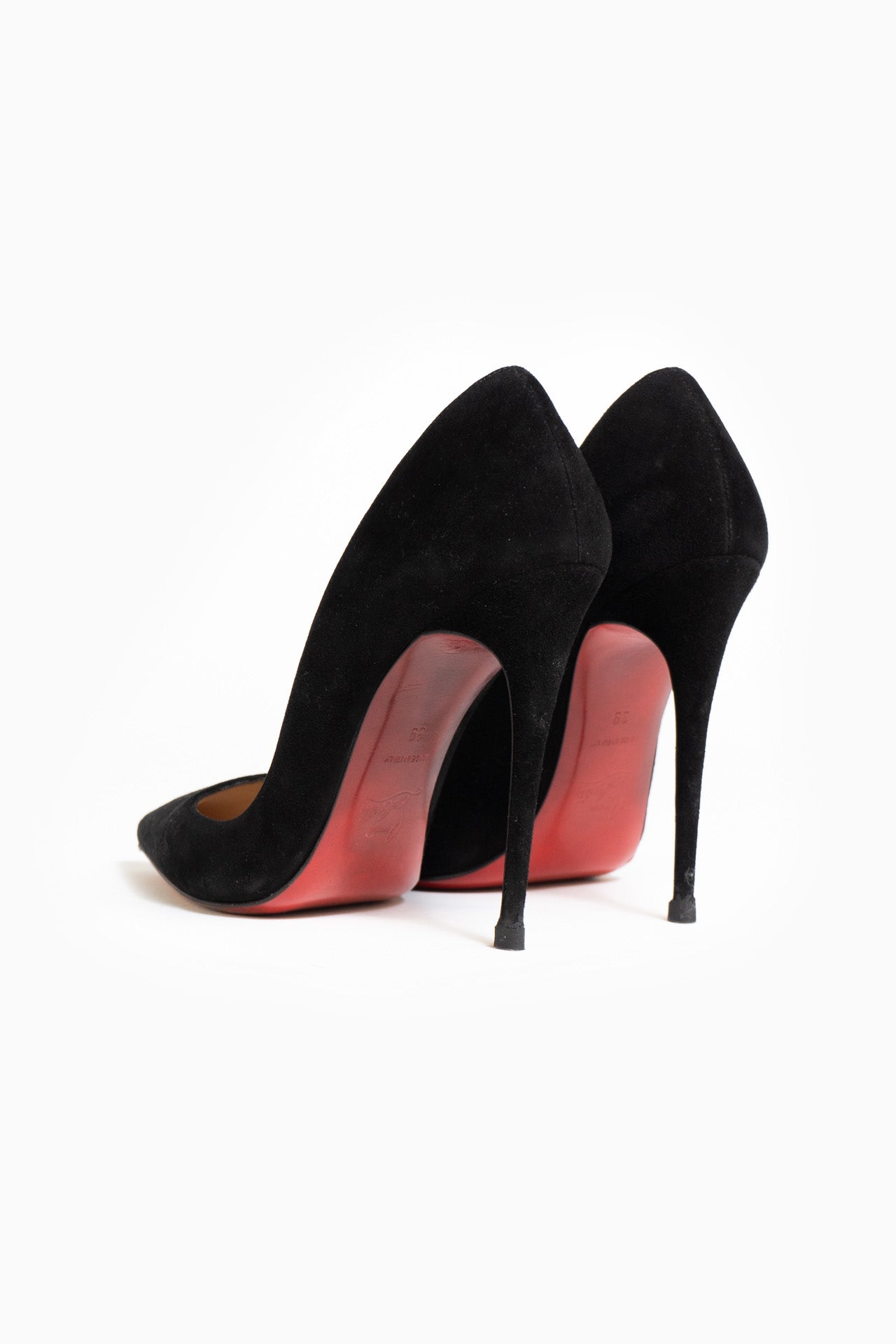 CHRISTIAN LOUBOUTIN Kate 100 Suede Pumps - Size 39