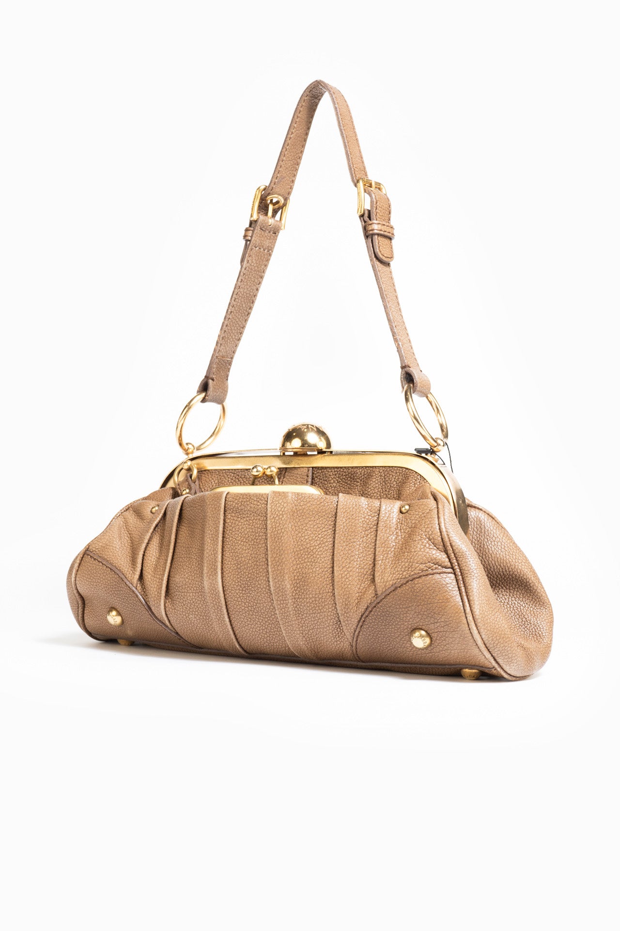 Dolce & Gabbana Vintage Baguette Shoulder Bag In Bronze