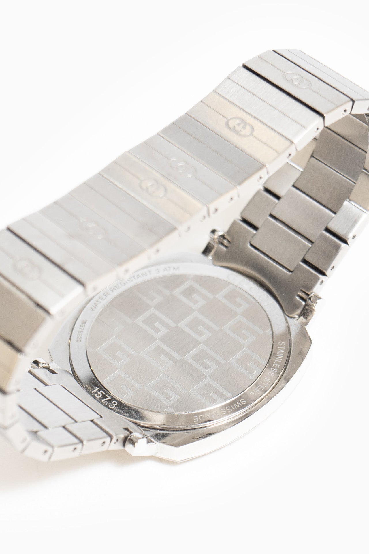 Gucci Grip Watch In Stainless Steel