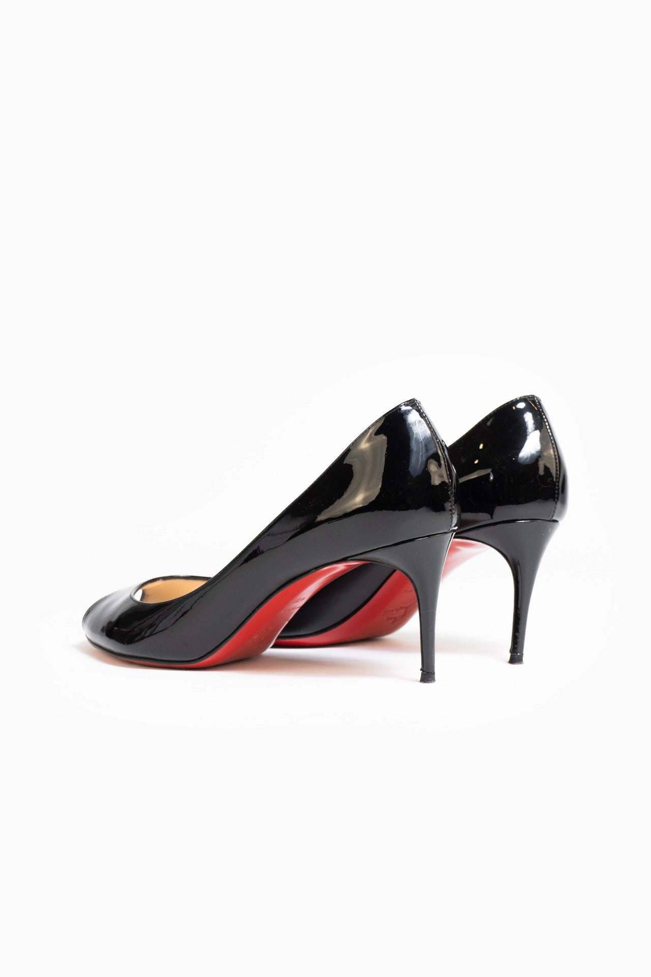 Sapatos clássicos de couro envernizado Christian Louboutin - tamanho 41