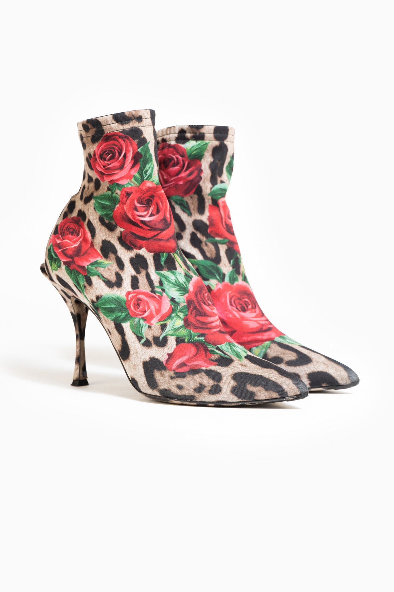 Botas Dolce&amp;Gabbana Leopard Lycra - Tamanho 39