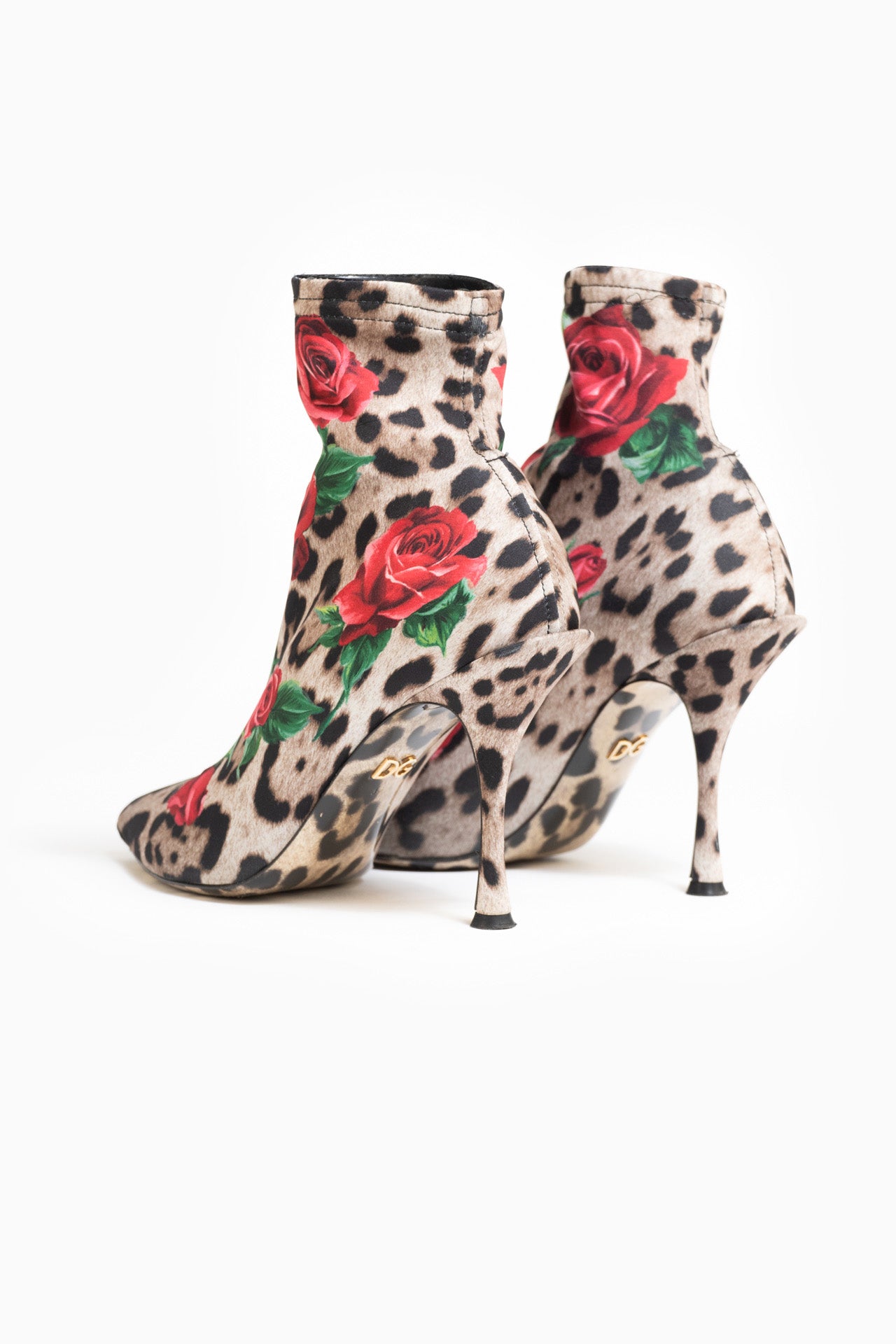 Botas Dolce&amp;Gabbana Leopard Lycra - Tamanho 39