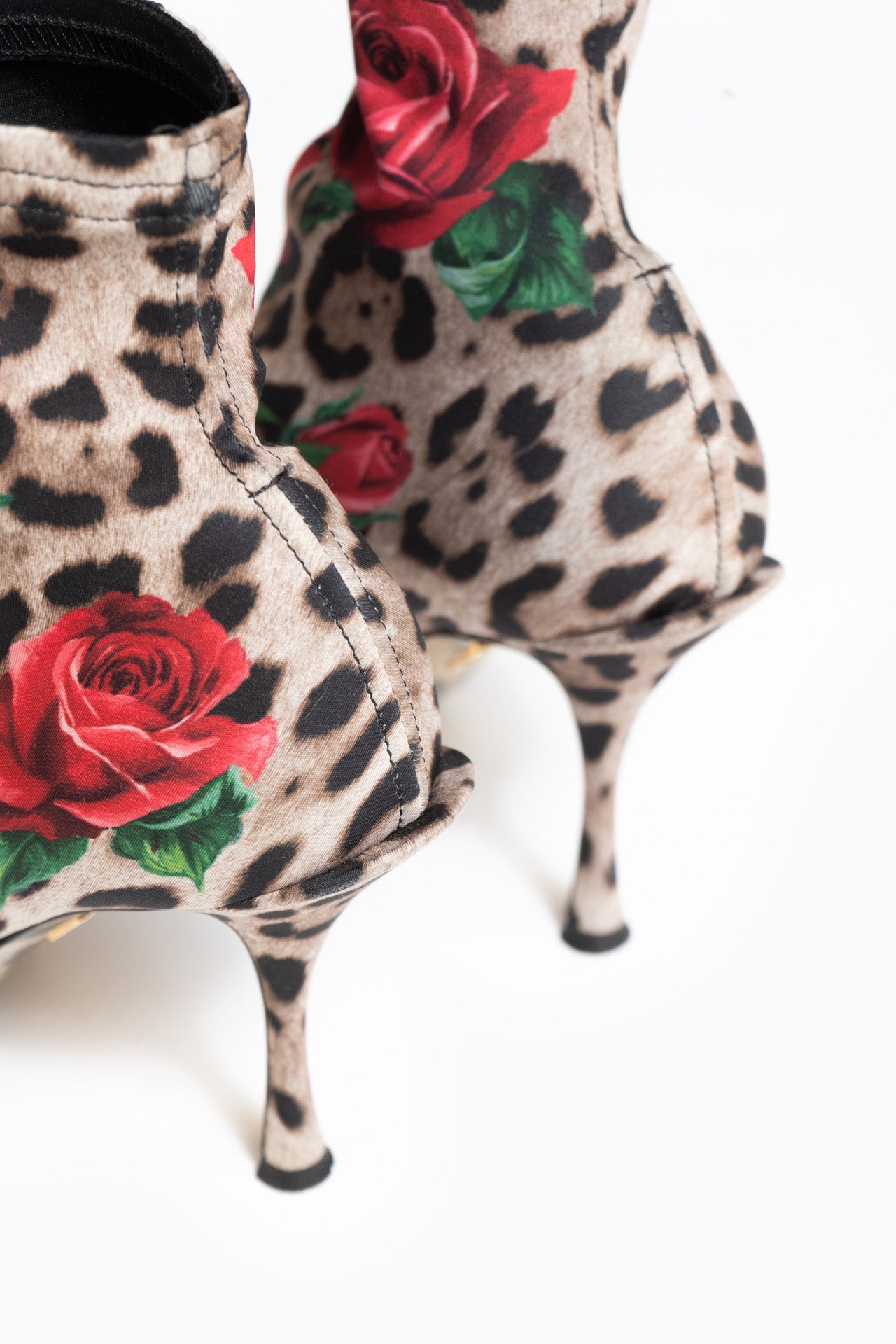 Botas Dolce&amp;Gabbana Leopard Lycra - Tamanho 39