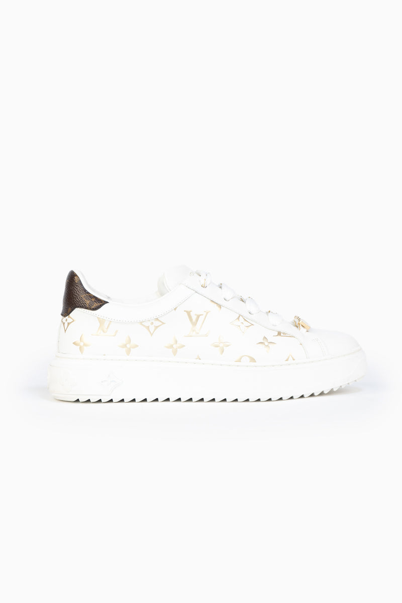 Louis Vuitton Monogram Trainers In White- Size 40