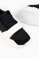 Burberry Black Suede And Neoprene Sneakers- Size 37