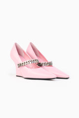 Givenchy G Chain Wedge Heels in Pink- Size 37