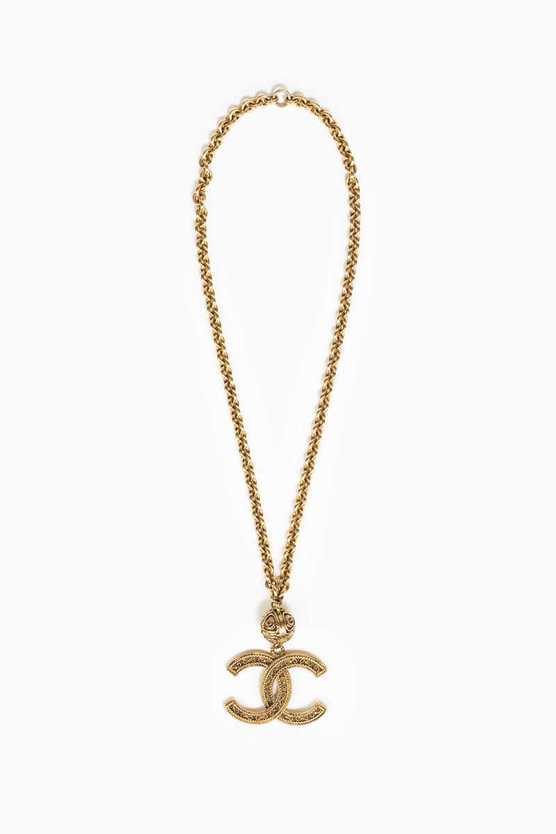 Chanel Vintage CC Gold Necklace