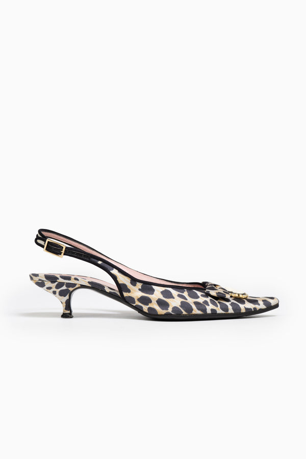 Dolce And Gabbana Leopard Kitten Heels- Size 37