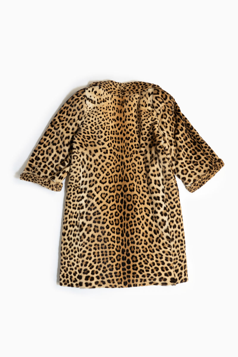 El Louvre De Vigo Real Leopard Skin Fur Coat