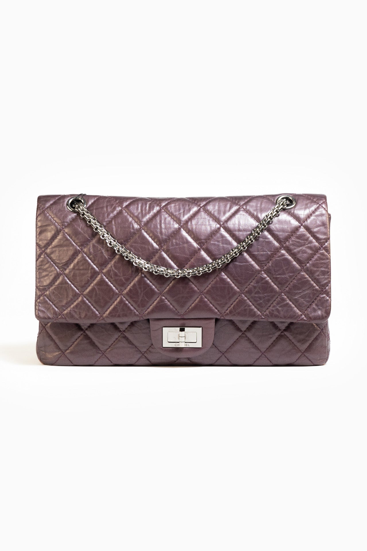 Chanel Reissue 2.55 Classic Flap Shoulder Bag in Purple