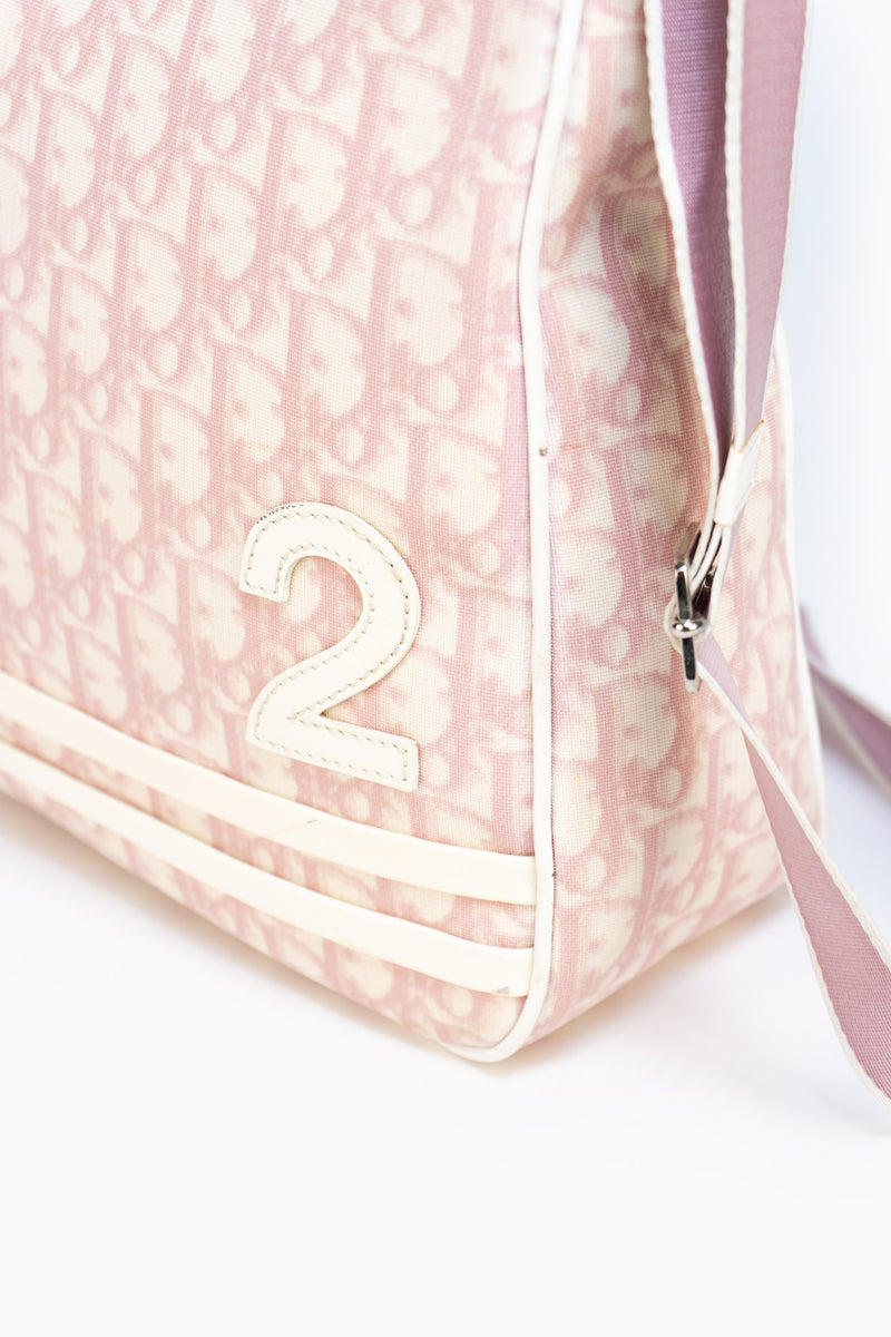 Dior Vintage Crossbody Bag Monogram In Pink
