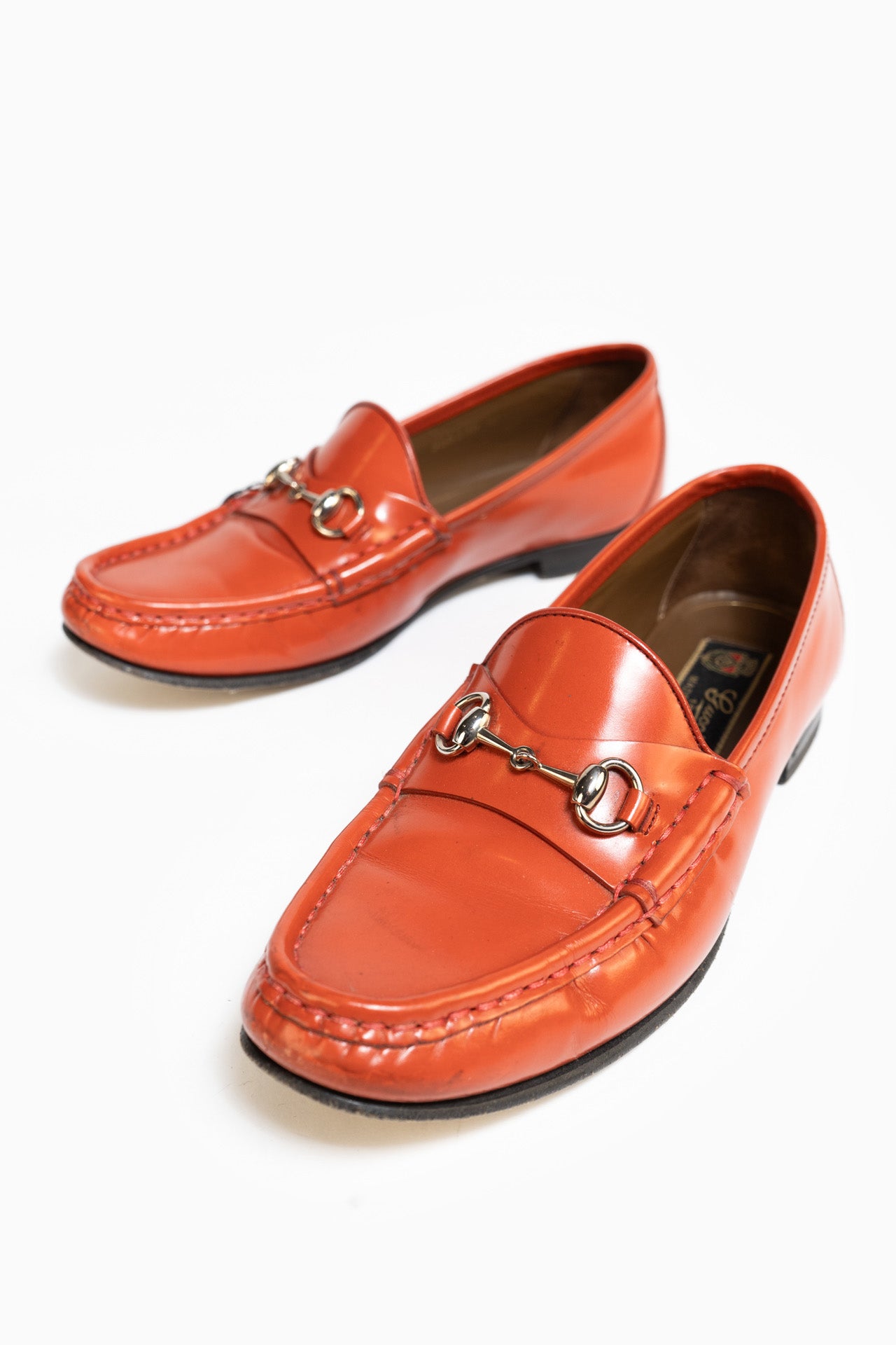 Gucci Horsebit 1953 Loafers In Orange - Size 36