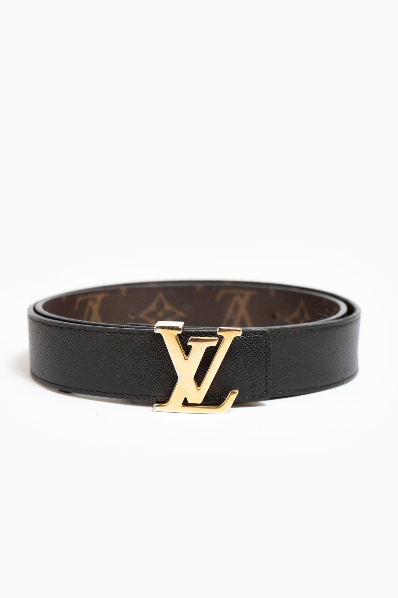 Louis Vuitton Reversible Monogram and Black Belt