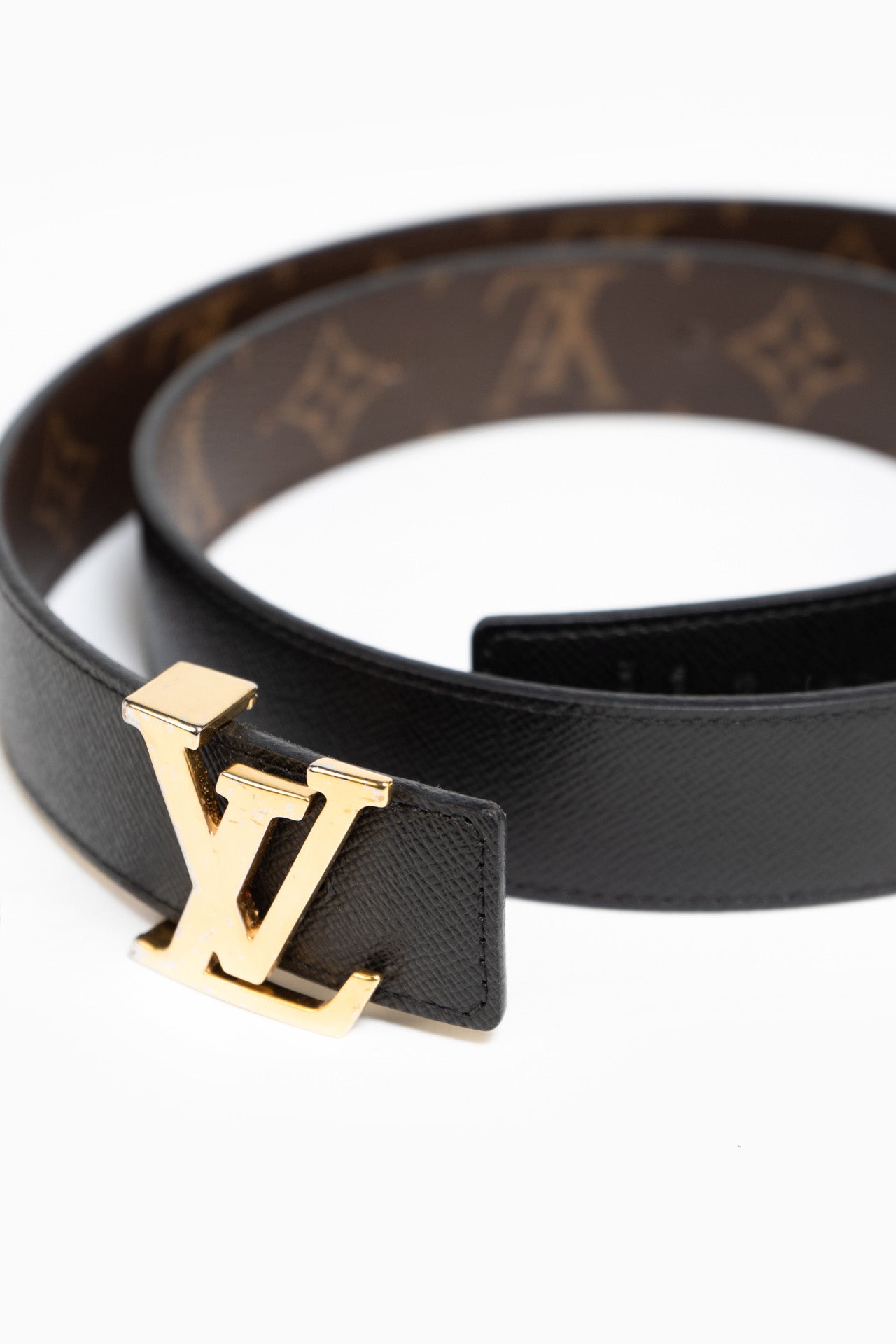 Louis Vuitton Reversible Monogram and Black Belt